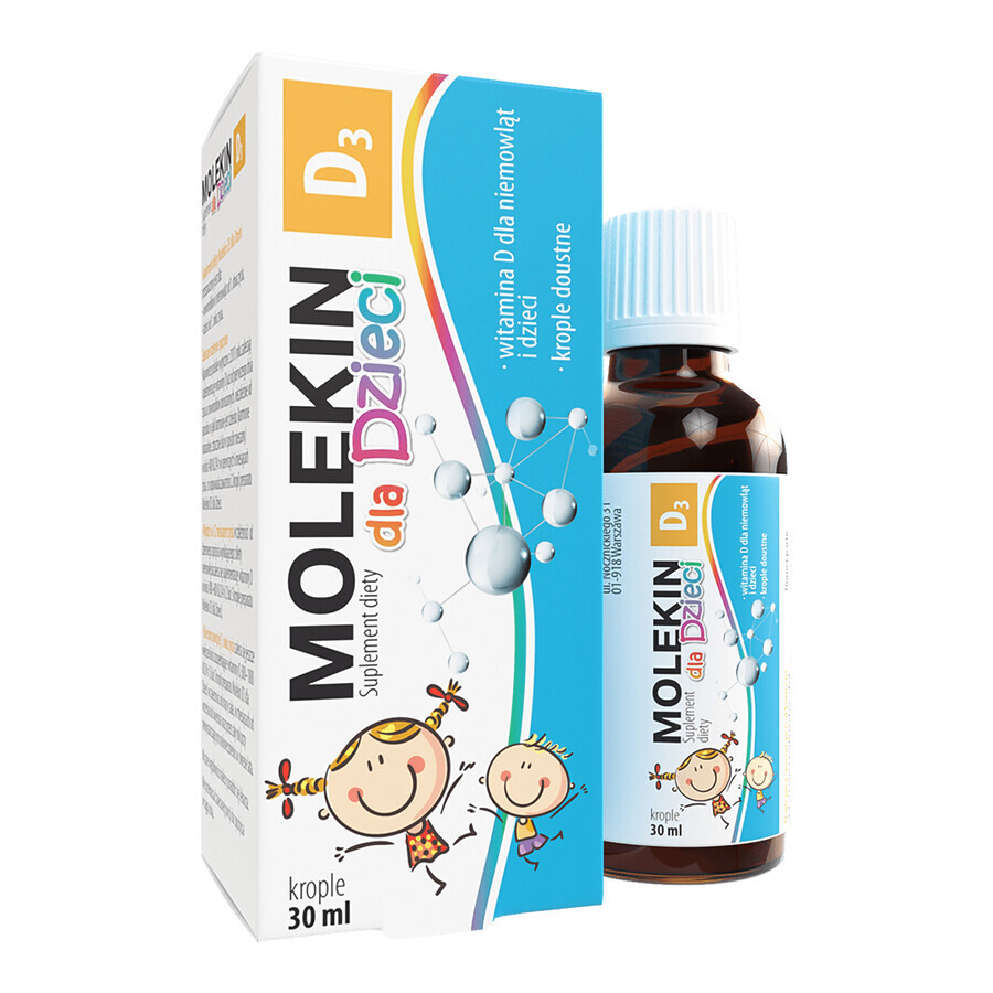 Molekin D3 für Kinder Tropfen, 30 ml