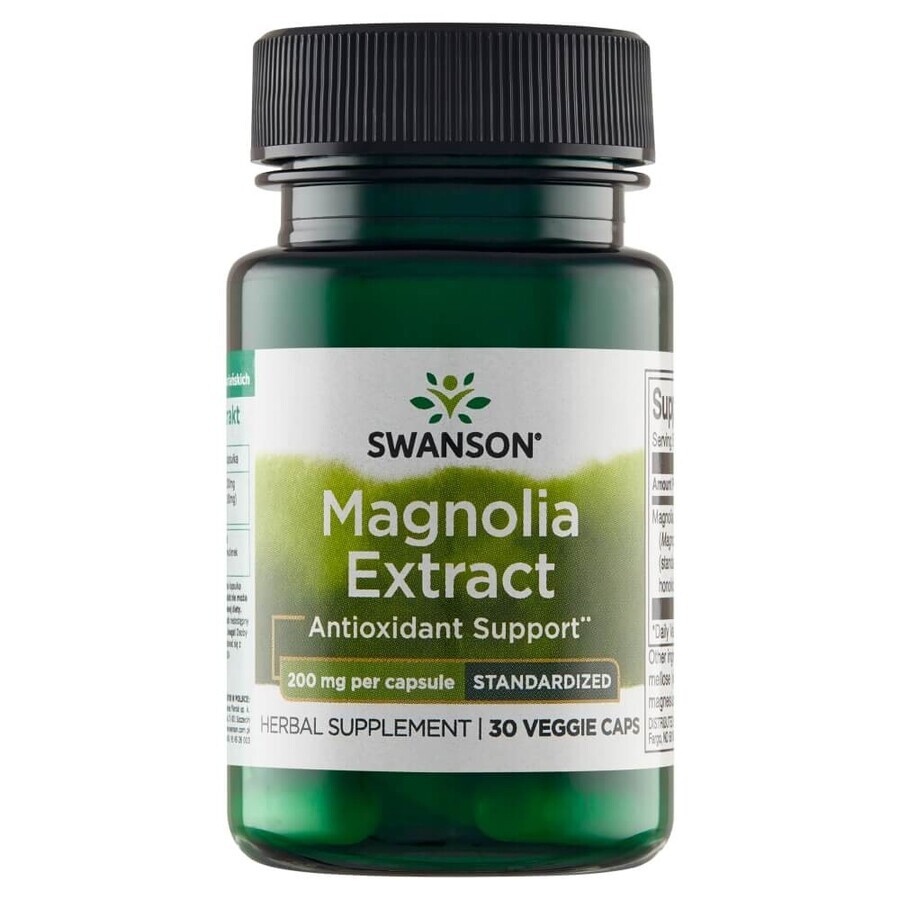 Swanson Magnolia Extract, magnolie, 30 capsule vegetariene