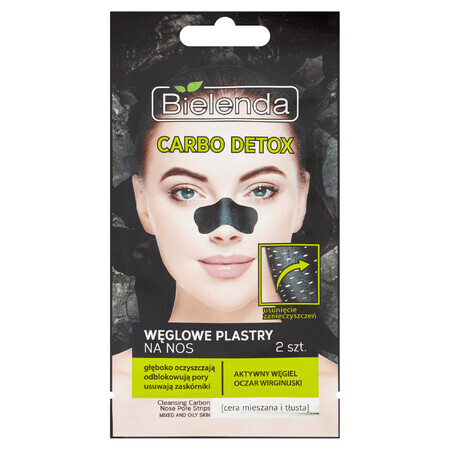 Bielenda Carbo Detox, charcoal nasal patch, 2 pieces