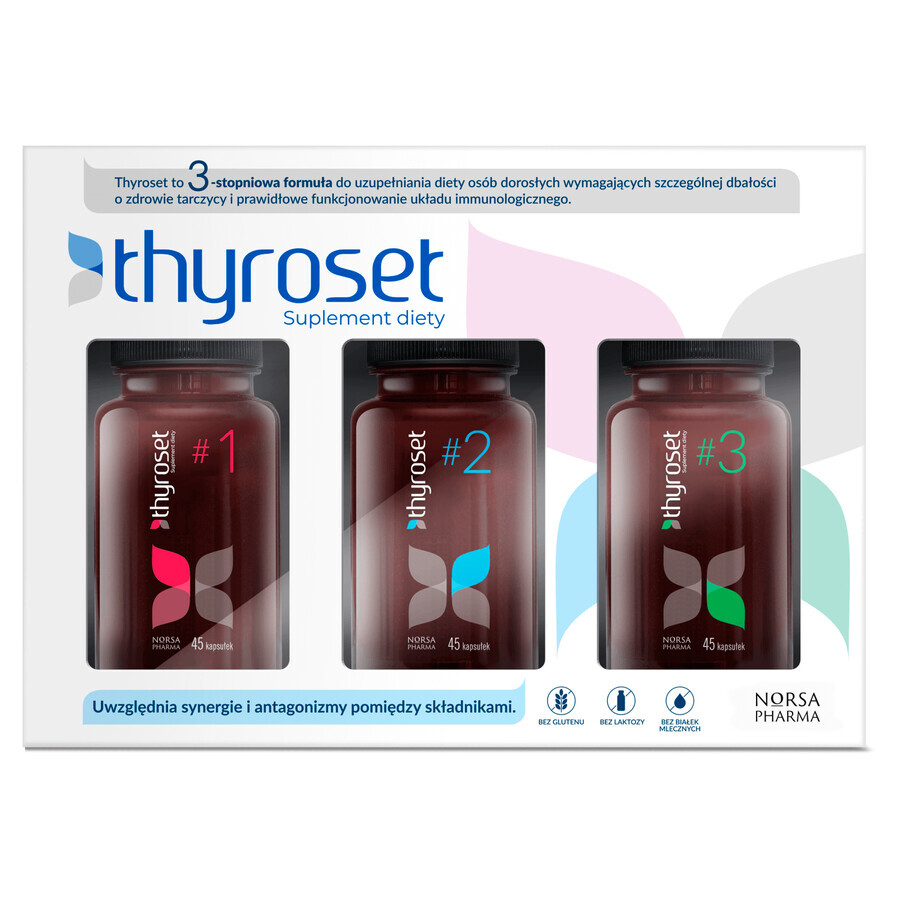 Thyroset Set, 3 x 45 Kapseln, Norsa Pharma