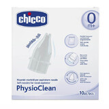 Chicco, PhysioClean, Ersatzspitzen für Nasensauger, 10 Stück