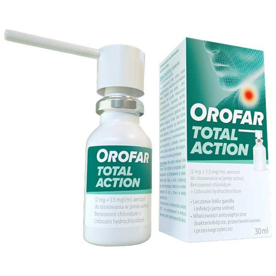 Orofar Total Action (2 mg + 1,5 mg)/ml, Mundspray, 30 ml