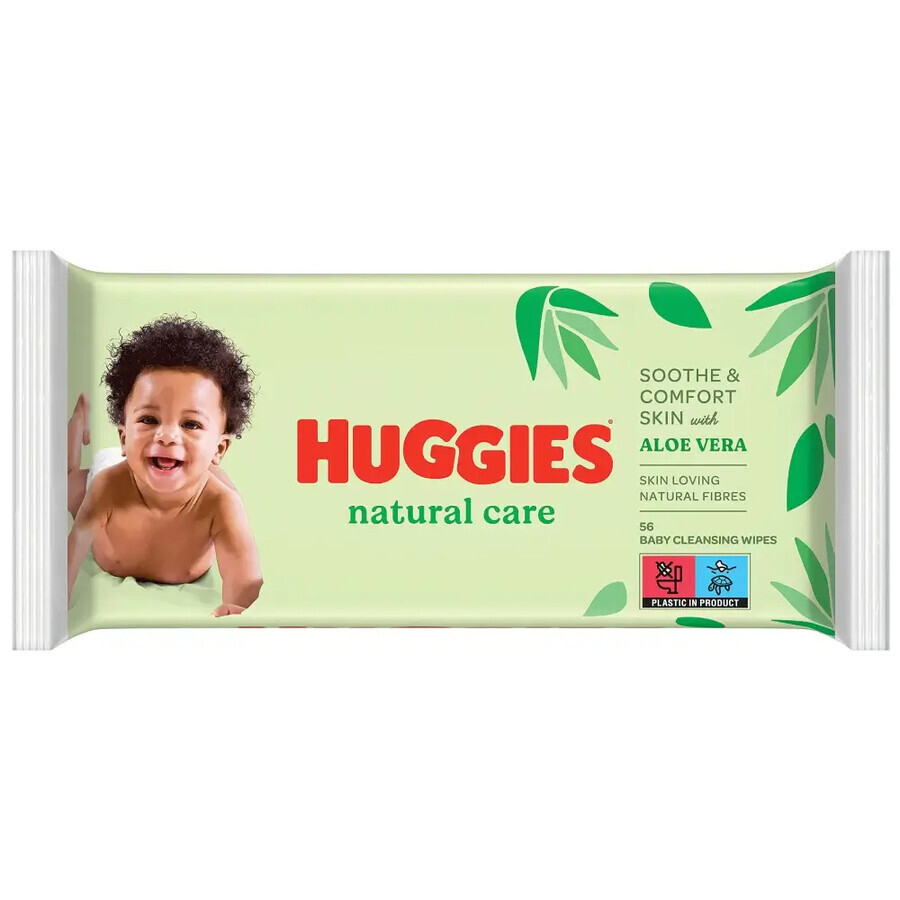 Huggies Natural Care, Feuchttücher, 3 x 56 Stück