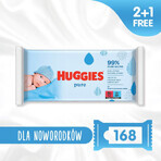 Huggies Pure, Baby-Feuchttücher, 3 x 56 Stück