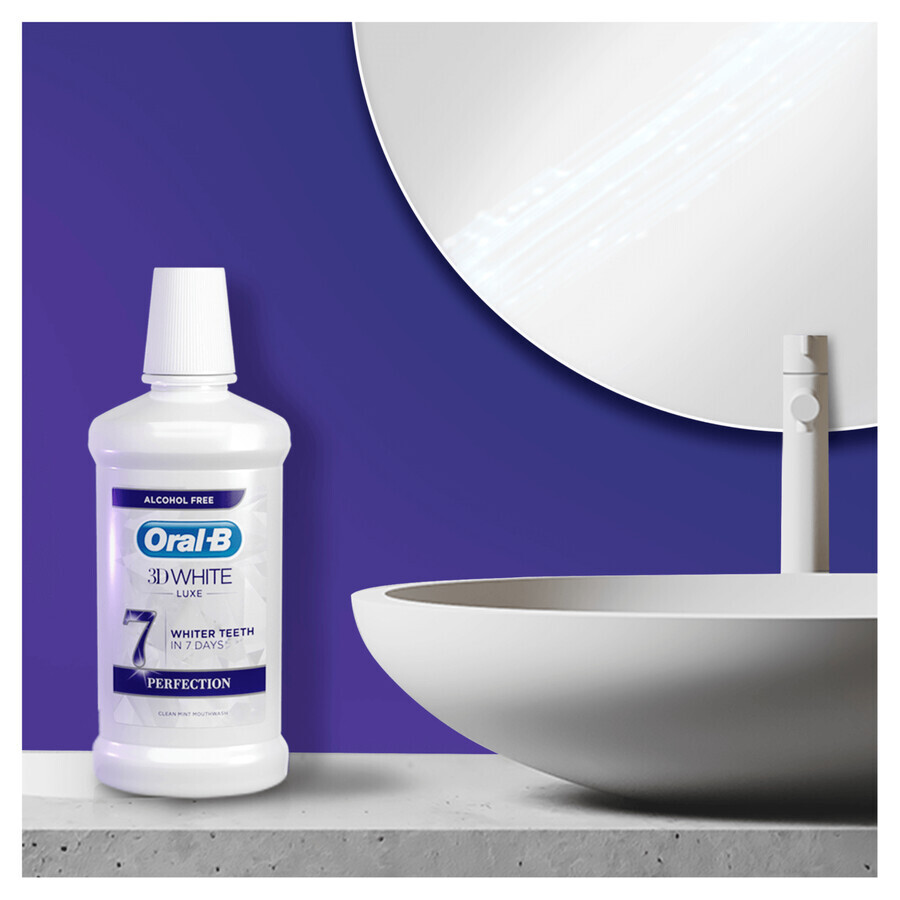 Oral-B 3D White Luxe Perfection, Perfection Mundspülung, 500 ml