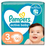 Pampers Active Baby, Windeln, Größe 3, 6-10 kg, 90 Stück