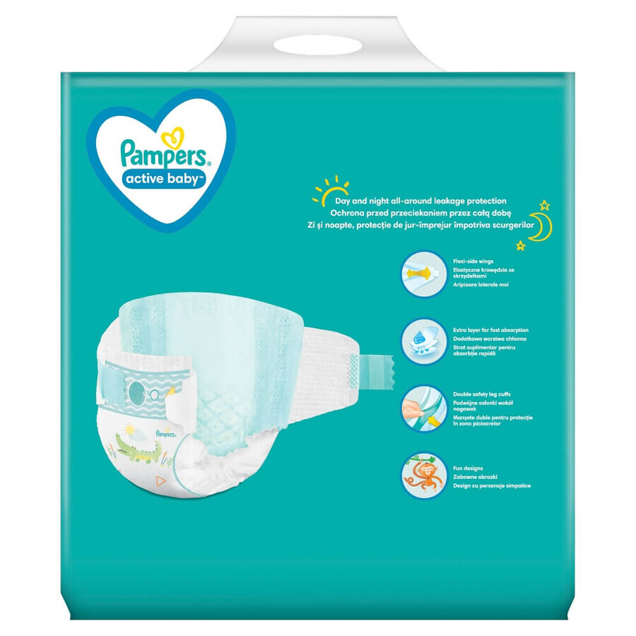 Pampers Active Baby, Windeln, Größe 5, 11-16 kg, 64 Stück