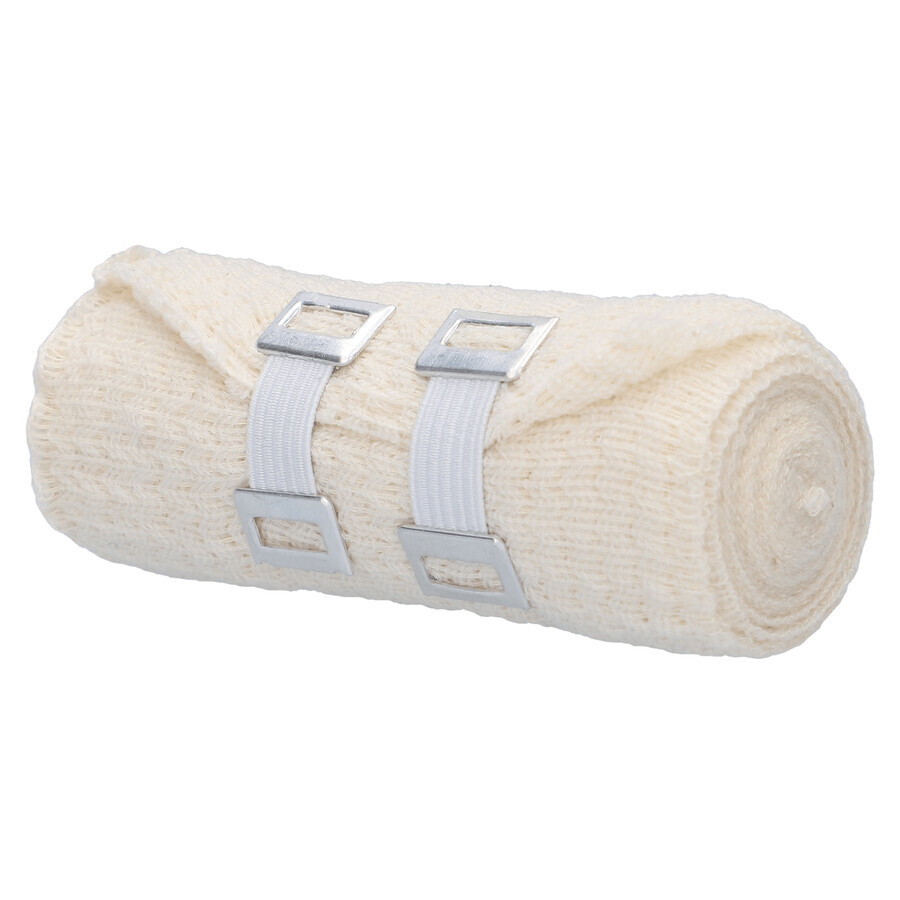 SEMA Protect, elastische Bandage mit 2 Verschlüssen, 10 cm x 5 m, 1 Stück