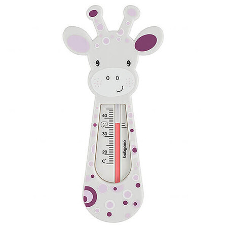 BabyOno, schwimmendes Badethermometer, Giraffe, grau-lila, 1 Stück