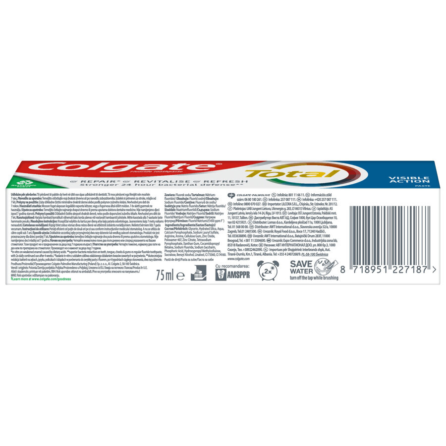 Colgate Zichtbare Actie tandpasta, 75 ml