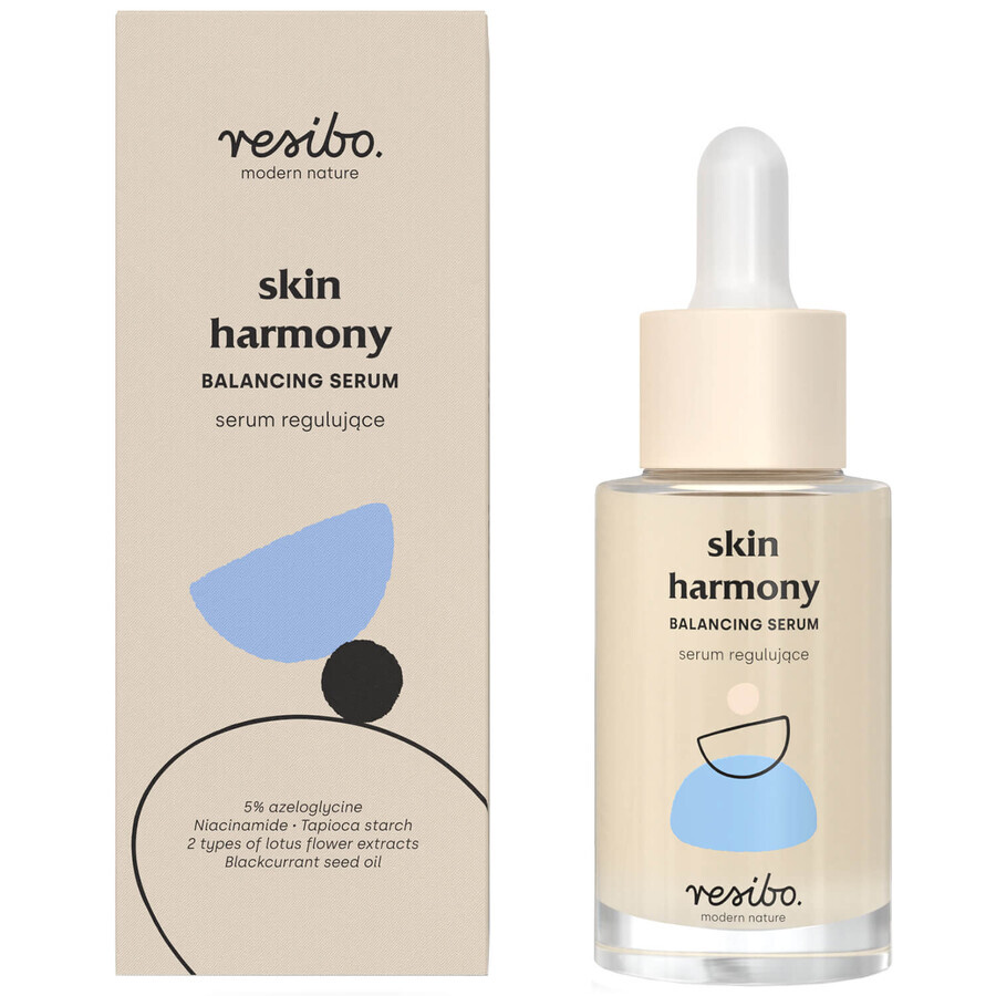 Resibo Skin Harmony, siero normalizzante, controllo del sebo + imperfezioni, 30 ml