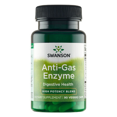 Swanson Anti-Gas-Enzyme, 90 capsule vegetariene