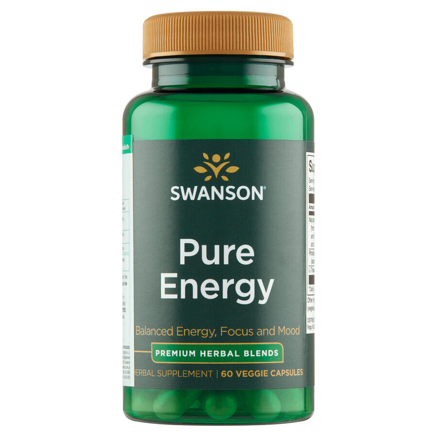 Swanson Pure Energy, 60 pflanzliche Kapseln