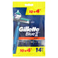 Gillette Blue II Plus, Einwegrasierer, 10 St&#252;ck + 4 St&#252;ck