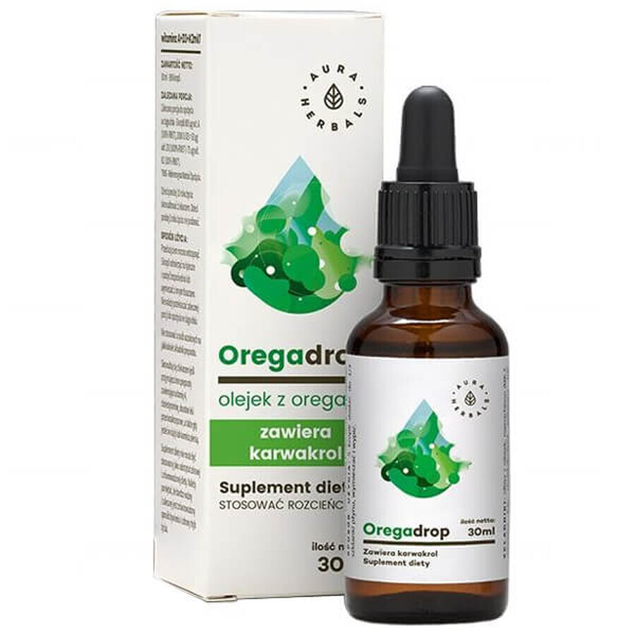 Aura Herbals Oregadrop, Oreganoöl, Tropfen, 30 ml