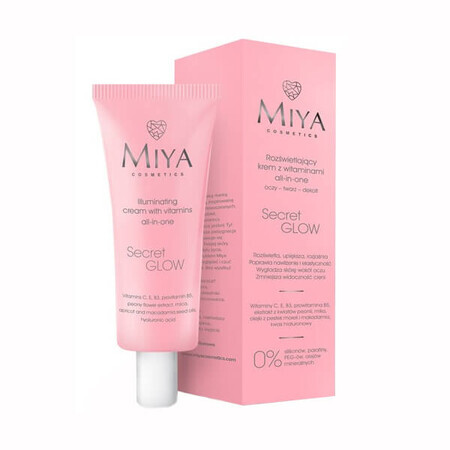 Miya Secret Glow, crema illuminante con vitamine, 30 ml