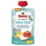 Holle, fruit mousse in a tube Croco Coco, apple, mango, coconut BIO, after 8 months, 100 g