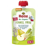 Holle, Fruit mousse in a tube, Fennel Frog, pear, apple, fennel ORGANIC, from 6 months, 100 g