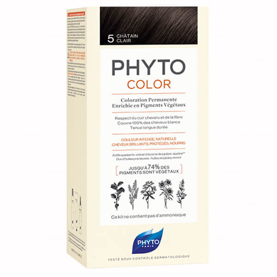 Phyto Color, hair dye, 5 light chestnut, 50 ml