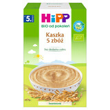 HiPP Porridge 5 Getreideflocken Bio, milchfrei, ohne Zuckerzusatz, nach 5 Monaten, 200 g