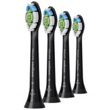 Philips, Ersatzaufsätze für Sonicare W2 Optimal White Schallzahnbürste, HX6064/11, schwarz, 4 Stück