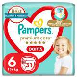 Pampers Premium Care Pants, Windeln, Größe 6, 15+ kg, 31 Stück