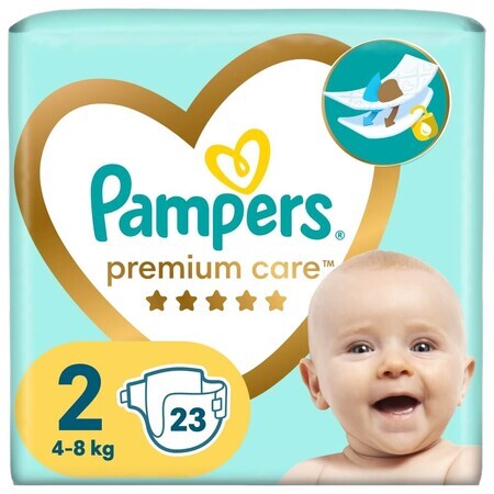 Pampers Premium Care, luiers maat 2, Mini, 4-8 kg, 23 stuks