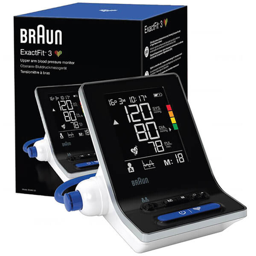 Braun ExactFit-3 BUA6150, automatisches Oberarm-Blutdruckmessgerät