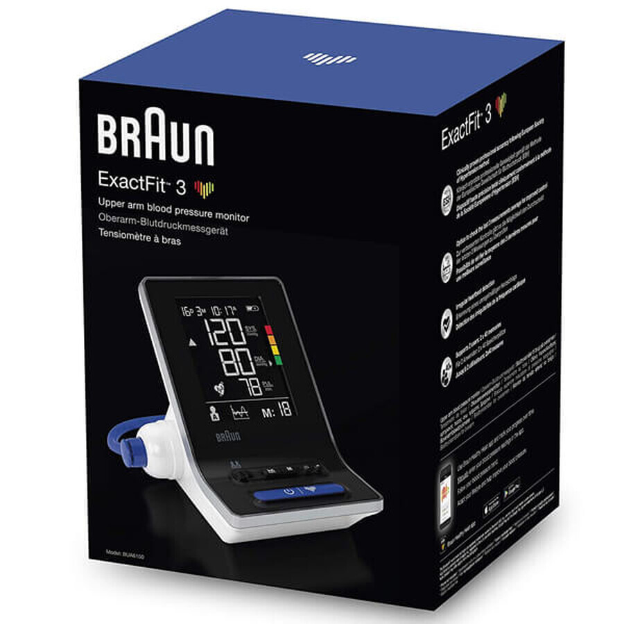 Braun ExactFit-3 BUA6150, automatisches Oberarm-Blutdruckmessgerät