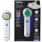 Braun BNT 400, berührungsloses 5-in-1-Stirnthermometer mit Age Precision, weiß