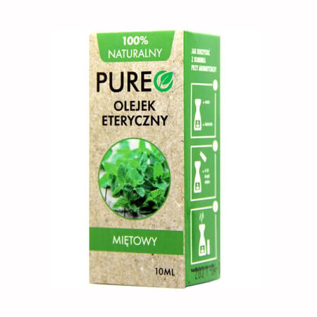 Pureo, huile essentielle de menthe poivrée, 10 ml