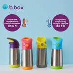 B.Box, thermosfles met rietje, babyfles, Strawberry Shake, vanaf 12 maanden, 350 ml