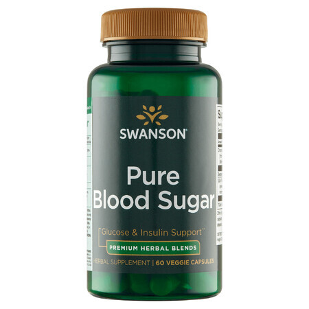 Swanson Pure Blood Sugar, 60 capsule vegetariene