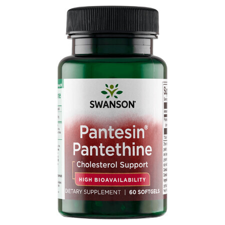 Swanson Panthesin Pantethine, 60 capsule