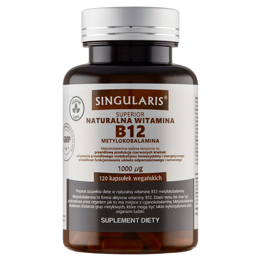 Singularis, Vitamin B12 Methylcobalamin, 120 Kapseln