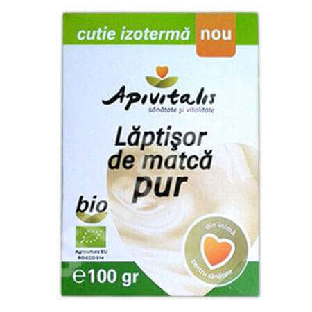 Laptisor de matca pur Bio, 100 g, Api Vitalis