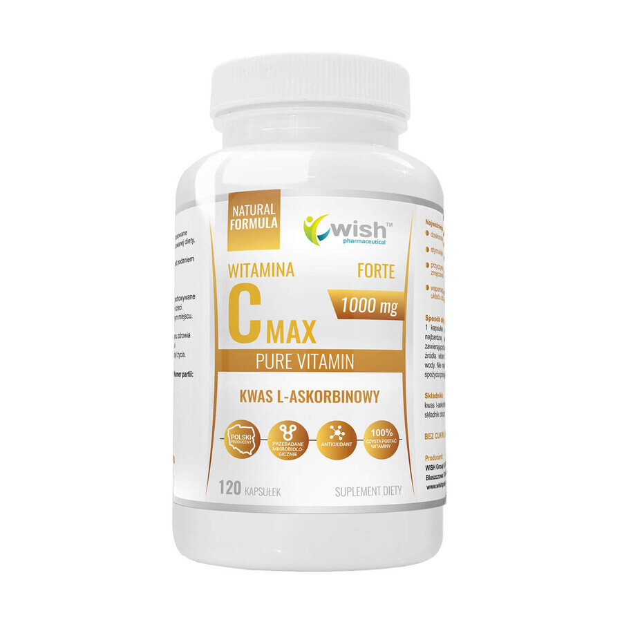 Wish Vitamin C Max Forte 1000 mg, 120 Kapseln