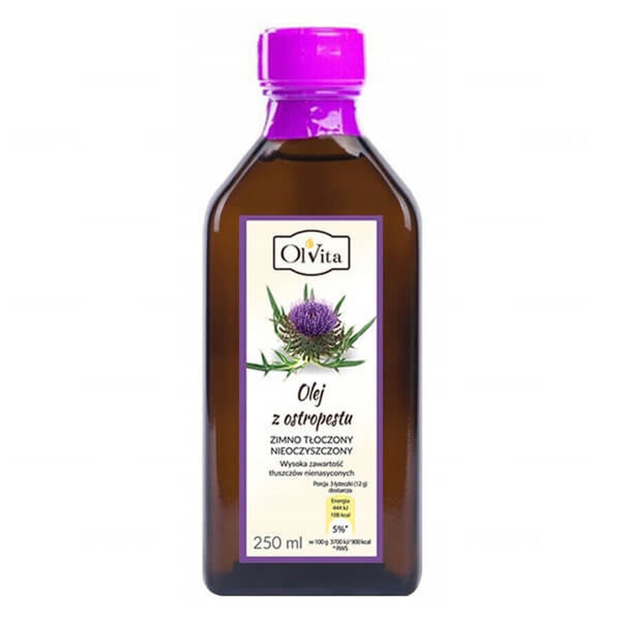 OlVita, kaltgepresstes Distelöl, ungereinigt, 250 ml