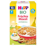 HiPP Musli Bio, Banane, Apfel und Pflaume, ohne Zuckerzusatz, ab 10 Monaten, 200 g