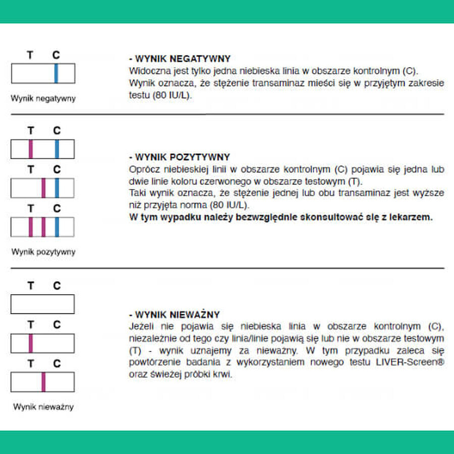 Testul Liver-Screen, un test pentru evaluarea stării fiziologice a ficatului, 1 buc