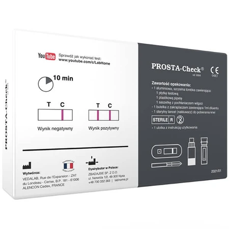 LabHome Prosta-Check, Bluttest für erhöhte PSA-Werte, Prostata-Diagnose, 1 Stück