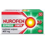 Nurofen Express Forte 400 mg, 30 soft capsules