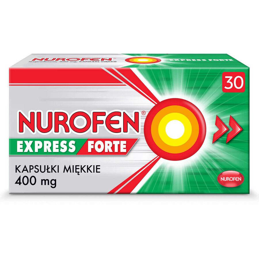 Nurofen Express Forte 400 mg, 30 Weichkapseln