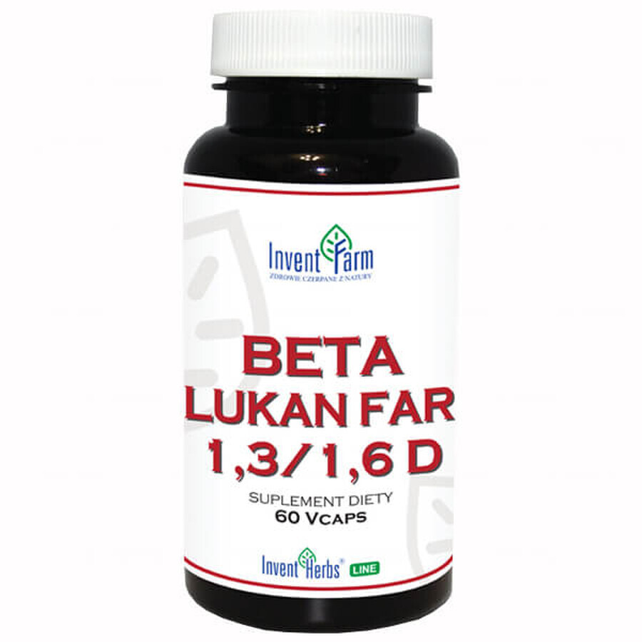 Invent Farm Kruidenlijn Beta Glucan Farm 1,3/1,6 D, 60 capsules