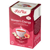 Yogi Tea Women's Energy, Energietee für Frauen, BIO, 1,8 g x 17 Beutel