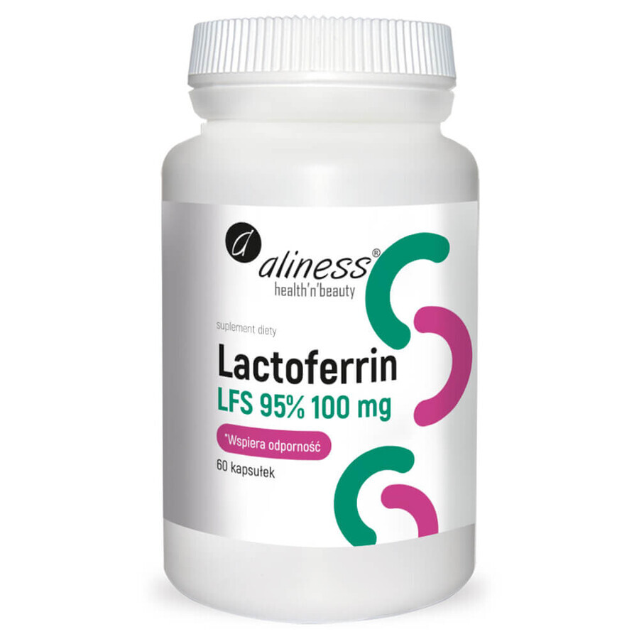 Aliness Lactoferrin LFS 90% 100 mg, 60 Kapseln