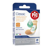 Pic Solution Classic, plasturi pentru pansamente, antibacterieni, mediu, 19 mm x 72 mm, 20 bucăți