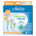 Dr. Browns Options+ Starterkit, kleine Flaschen mit Anti-Kolikwirkung, 270 ml + 150 ml