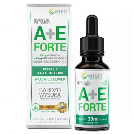 Wish Vitamin A + E Forte, Tropfen, 30 ml