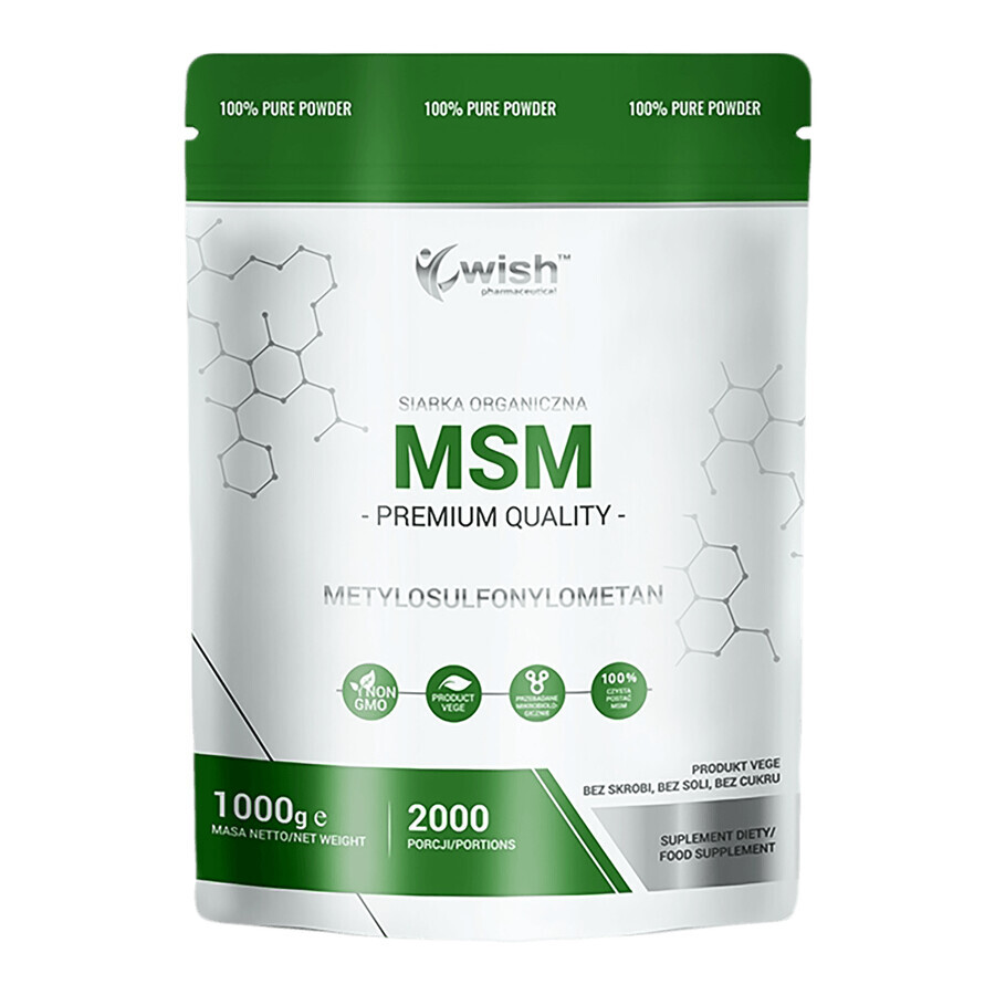 Wish MSM, organischer Schwefel, 1000 g